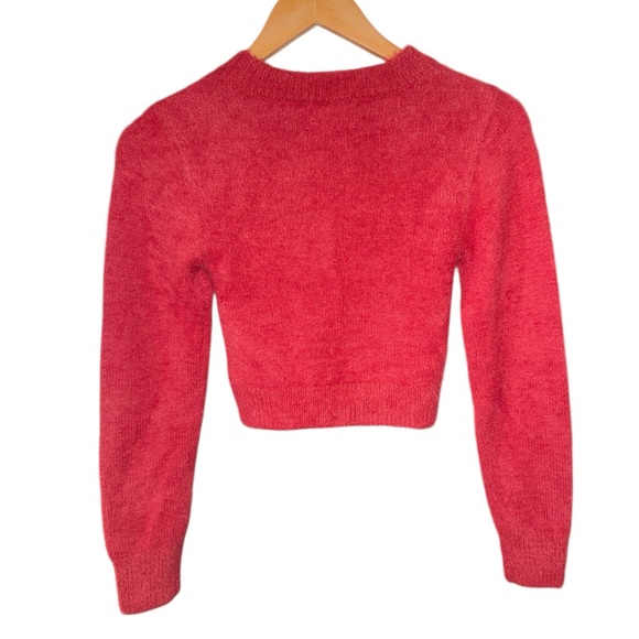URBAN OUTFITTERS Urban cropped soft red sweater XS - Picture 5 of 9